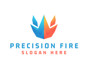 Ice Fire Sustainable Energy logo design