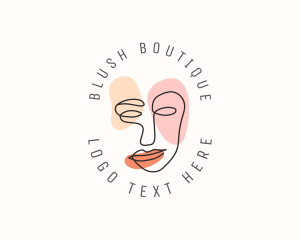 Blush - Makeup Beauty Woman Fashion logo design