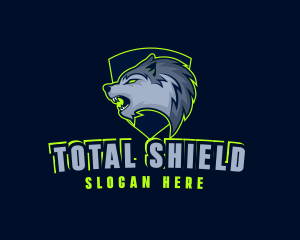 Wolf Crest Shield logo design