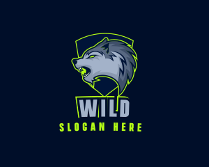 Wolf Crest Shield logo design