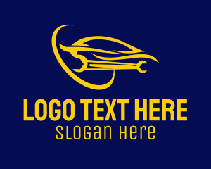 Yellow Car Repair  Logo