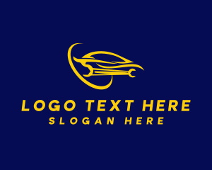 Transportation - Yellow Car Repair logo design