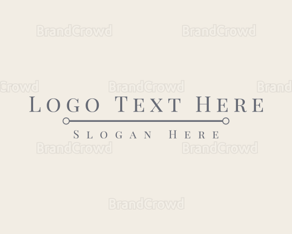 Luxury Brand Wordmark Logo