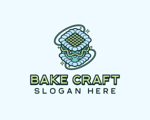 Retro Pastry Cake logo design