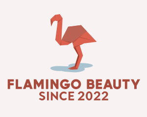 Flamingo - Flamingo Paper Origami logo design