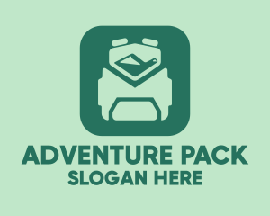Backpack Travel App logo design
