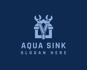 Sink - Home Utility Plumbing logo design