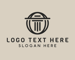 Column - Finance Column Letter O logo design