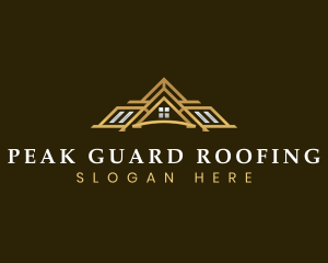 Real Estate Roofing logo design