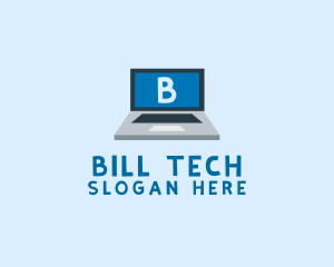 Tech Laptop Tech Repair logo design