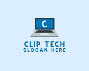 Tech Laptop Tech Repair logo design