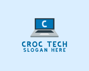 Tech Laptop Tech Repair logo design