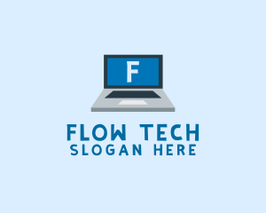 Tech Laptop Tech Repair logo design