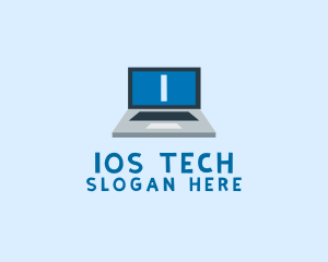 Tech Laptop Tech Repair logo design