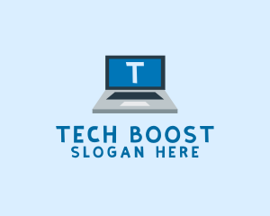 Tech Laptop Tech Repair logo design