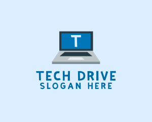 Tech Laptop Tech Repair logo design