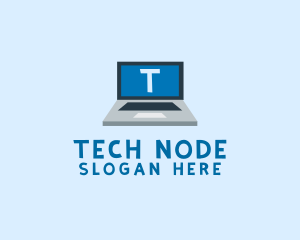 Tech Laptop Tech Repair logo design