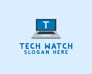 Monitor - Tech Laptop Tech Repair logo design