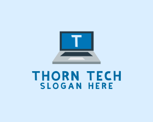 Tech Laptop Tech Repair logo design