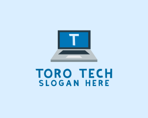 Tech Laptop Tech Repair logo design