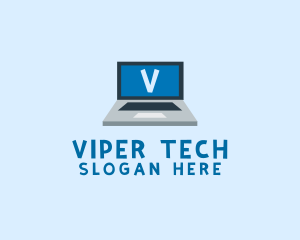 Tech Laptop Tech Repair logo design