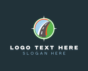 Transport - Road Highway Logistics logo design