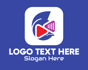 Video Player - Media Player Application logo design