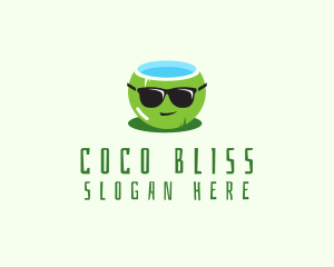 Coconut - Cool Coconut Drink logo design