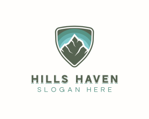 Mountain Peak Badge logo design