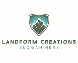 Mountain Peak Badge logo design