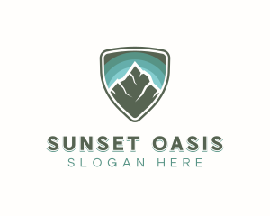 Mountain Peak Badge logo design