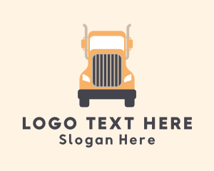 Courier - Transport Cargo Truck logo design