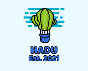 Environment - Cactus Hot Air Balloon logo design