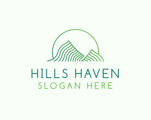 Green Mountain Curves logo design