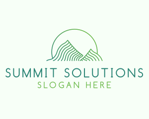 Mount - Green Mountain Curves logo design