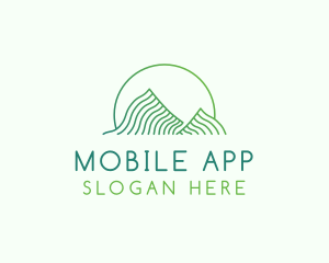 Mount - Green Mountain Curves logo design