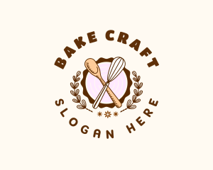 Kitchen Whisk Baking logo design