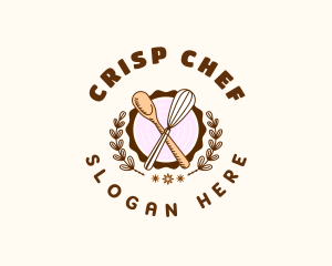 Kitchen Whisk Baking logo design