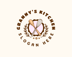 Kitchen Whisk Baking logo design