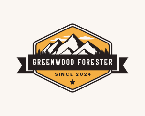 Outdoor Forest Mountain logo design