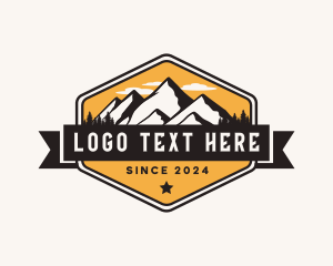 Trekking - Outdoor Forest Mountain logo design