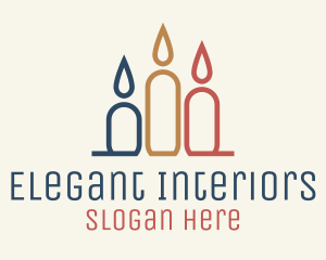 Multicolor Scented Candles logo design