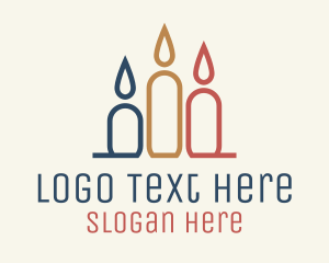 Worship - Multicolor Scented Candles logo design