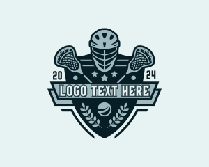 Fencing Mask - Lacrosse Varsity Team logo design