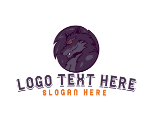 Werewolf - Wild Wolf Hunter Avatar logo design