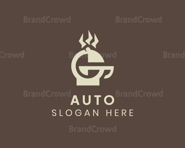 Brown Griller Letter G Logo