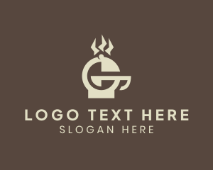 Steak House - Brown Griller Letter G logo design