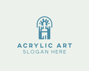 Acrylic - Painting Brush Bucket Renovation logo design