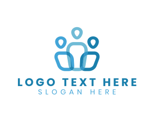 People Team Community logo design