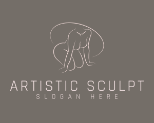 Erotic Seductive Woman logo design